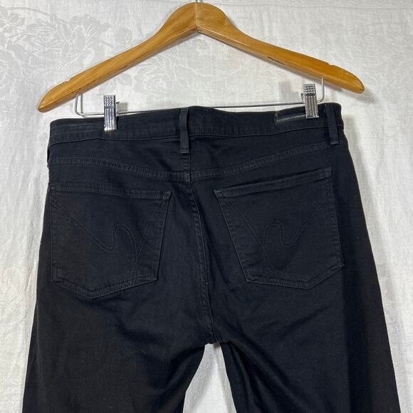 Citizens of Humanity Jeans 31 Black Thompson Medium Rise 29" Skinny Stretch - Picture 11 of 16